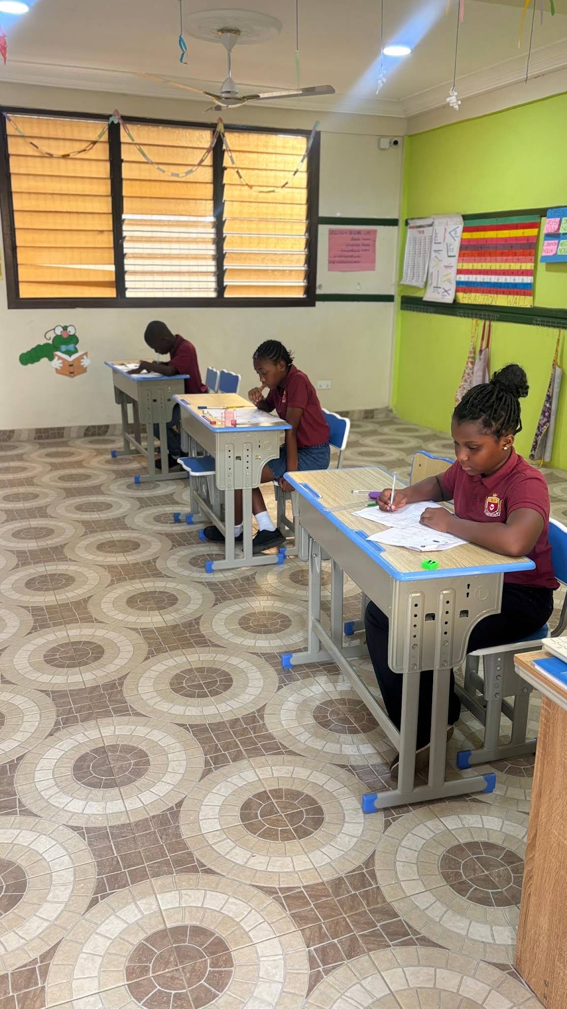 ALLSWELL Premier School learners working in a classroom